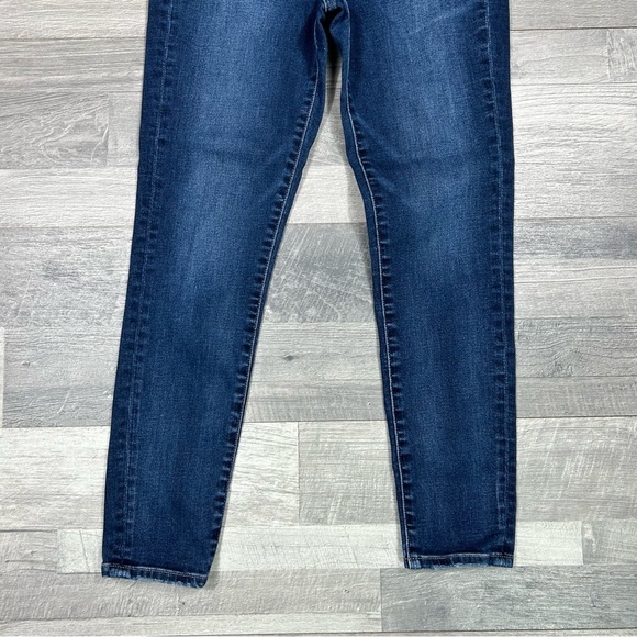 Express Women's Dark Wash Skinny Mid-Rise Denim Jeans - Picture 2 of 7